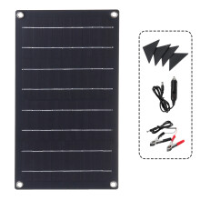10W Pannello Solare ETFE charger d'Emergenza Impermeabile per Auto con 4 Angoli Protettivi