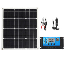 Kit di pannelli solari da 50W controller solare pannello solare monocrystalline 4*3 controller di carica solare controller del pannello solar
