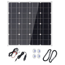 50W Pannello Solare Monocristallino USB DC Flessibile Power Bank per Esterni Campeggio Escursionismo charger