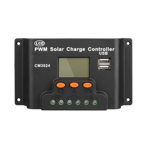 LCD 30A PWM Zonnepaneel Regulator Laadcontroller 12V/24V 360W/720W