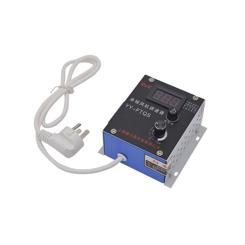 Yy-Ftqs 220V Single-Phase Motor Speed Controller Temperature Adjustment And Dimming Thyristor Electronic Voltage Regulator Stepless Speed Governor 3796737132103