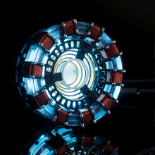 MK1 Acrylic Tony DIY Arc Reactor Lamp Arcylic Kit Illuminant LED Flash Light Set