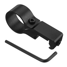 Supporto per torcia laser con anello offset tattico da 1 pollice per montaggio su guida Weaver Picatinny