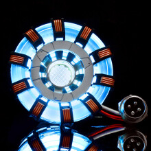MK2 Acryl Afstandsbediening Ver. Tony ARC Reactor Model DIY Kit USB Borstlamp Afstandsbediening Verlichtings LED Zaklamp Set