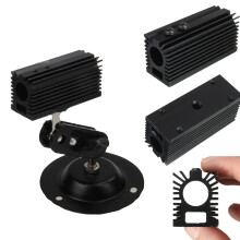 Dissipatore di calore in aluminum black per base laser da 12 mm
