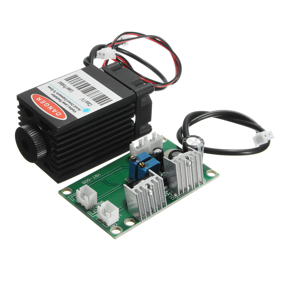 1600Mw 445Nm/450Nm Focusable Cnc 12V Blue Ray Laser Module Ttl Driver Engraving 6926647011893