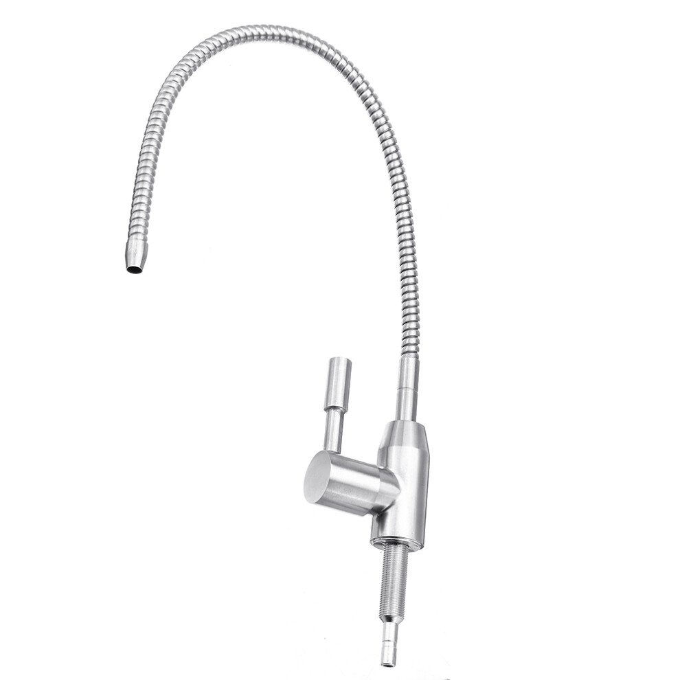 Stainless Steel Reverse Osmosis Faucet 360 Degree Swivel Spout Drinking Water Filter Faucet Single Handle Cold Water Tap 6901250907535