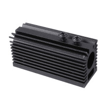 58X22x27mm black 12mm aluminum Dissipatore di Calore Fissato con Scanalatura Sede Radiatore di Raffreddamento per Modulo Laser a Diodo da 12mm