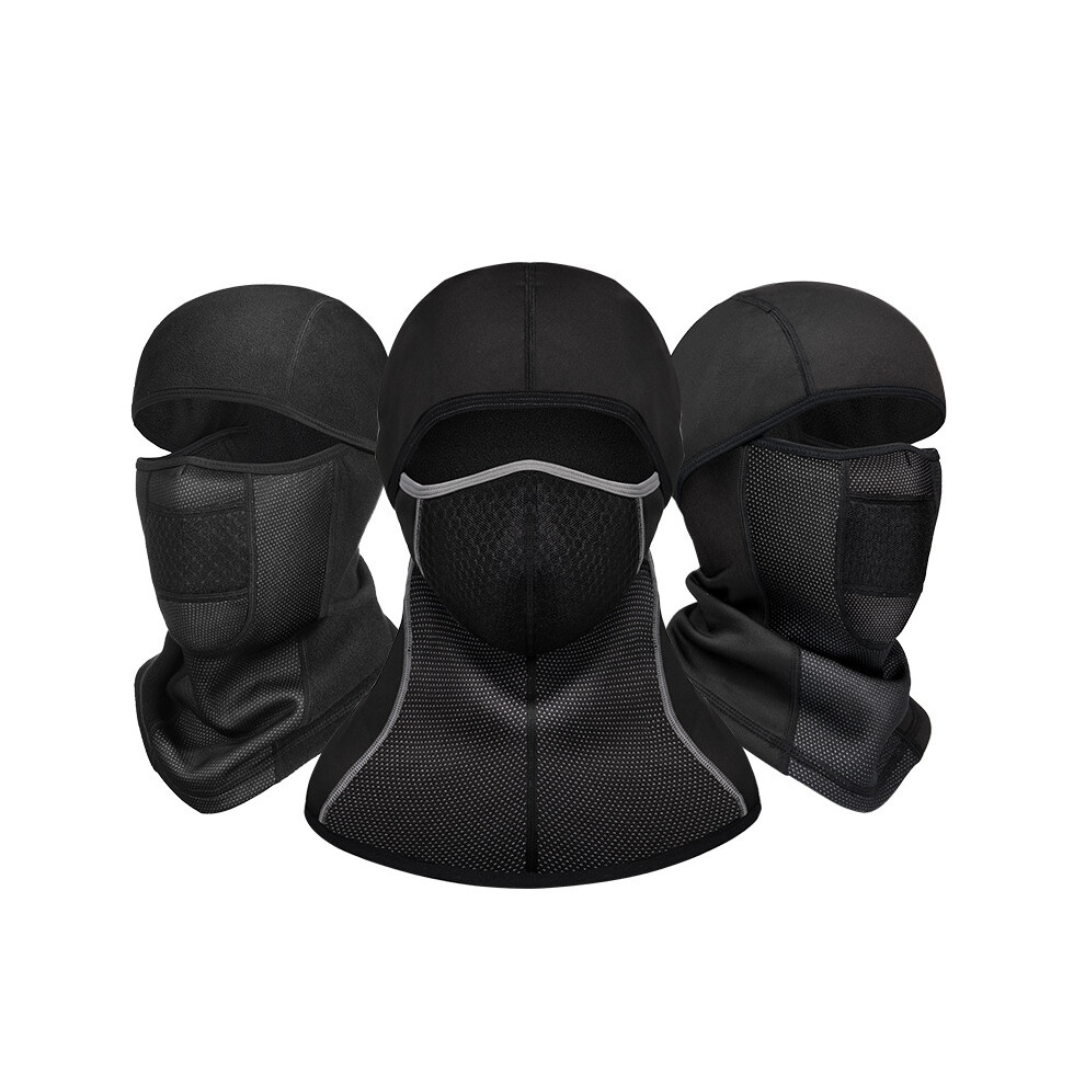 Winter Fleece Windproof Full Face Mask Neck Warmer Balaclava Ski Cycling Cap Hat 6901249644939