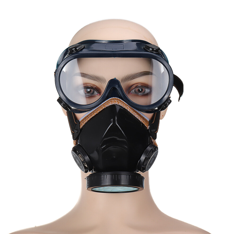 Gas Mask Anti Gas Chemical Pesticide Respirator 300 Hours Used With Googles 6901249421509