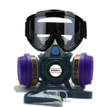 DEWBest 6201xHS699 Wiederverwendbare Atemschutzmaske Schwarzes Schutzbrillen - Set