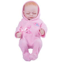 11'' Bambole Neonate Reborn Realistiche in Silicone Pieno Ragazza con Vestito pink che Dorme