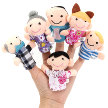 6 Pezzi Burattini in Peluche Giocattolo in Tessuto Aiutante per Storie da Letto per Bambini