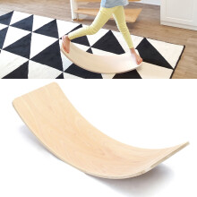 36 Pollici Tavole di Equilibrio Curvate in wood per Bambini Giocattoli Fitness per Bambini