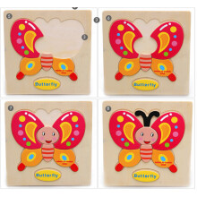 Bambino Bambina Bambini Animale Carino Frutta Veicolo wood Gioco Educativo Puzzle di Apprendimento Precoce