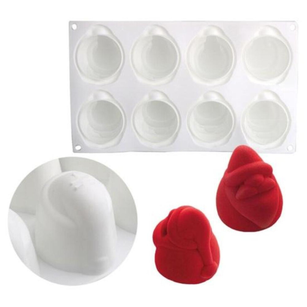 (A) Dessert Mold Food Grade Bpa Free Non-stick Heat-resistant Christmas Tree Themed Mousse Chocolate Baking Mold