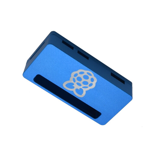 Caixa de proteção em liga de alumínio CNC azul com chave de fenda para Raspberry Pi Zero e Zero W 2