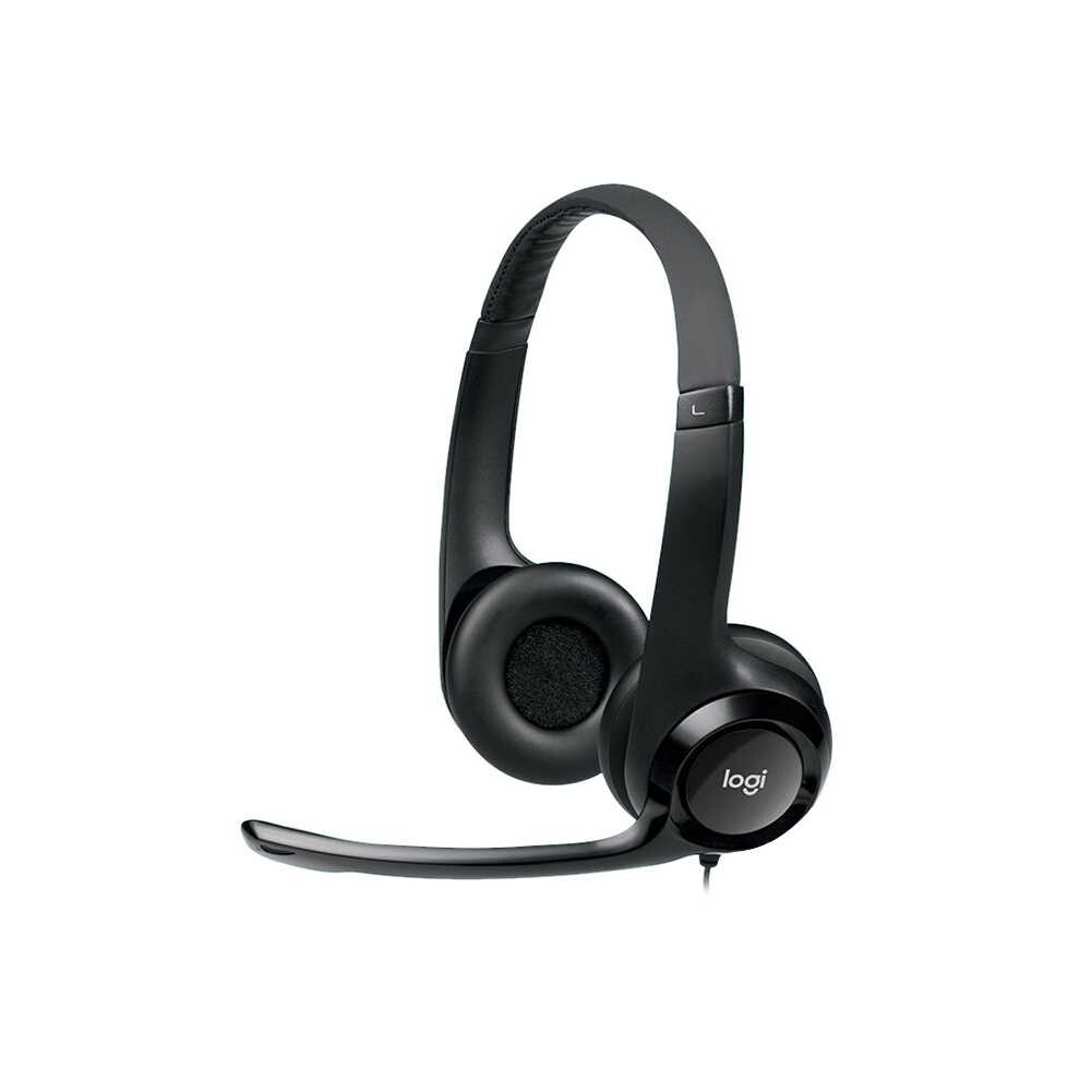 Logitech H390 Usb Wired Headset Stereo Headphones With Noise-Cancelling Microphone 766262131615