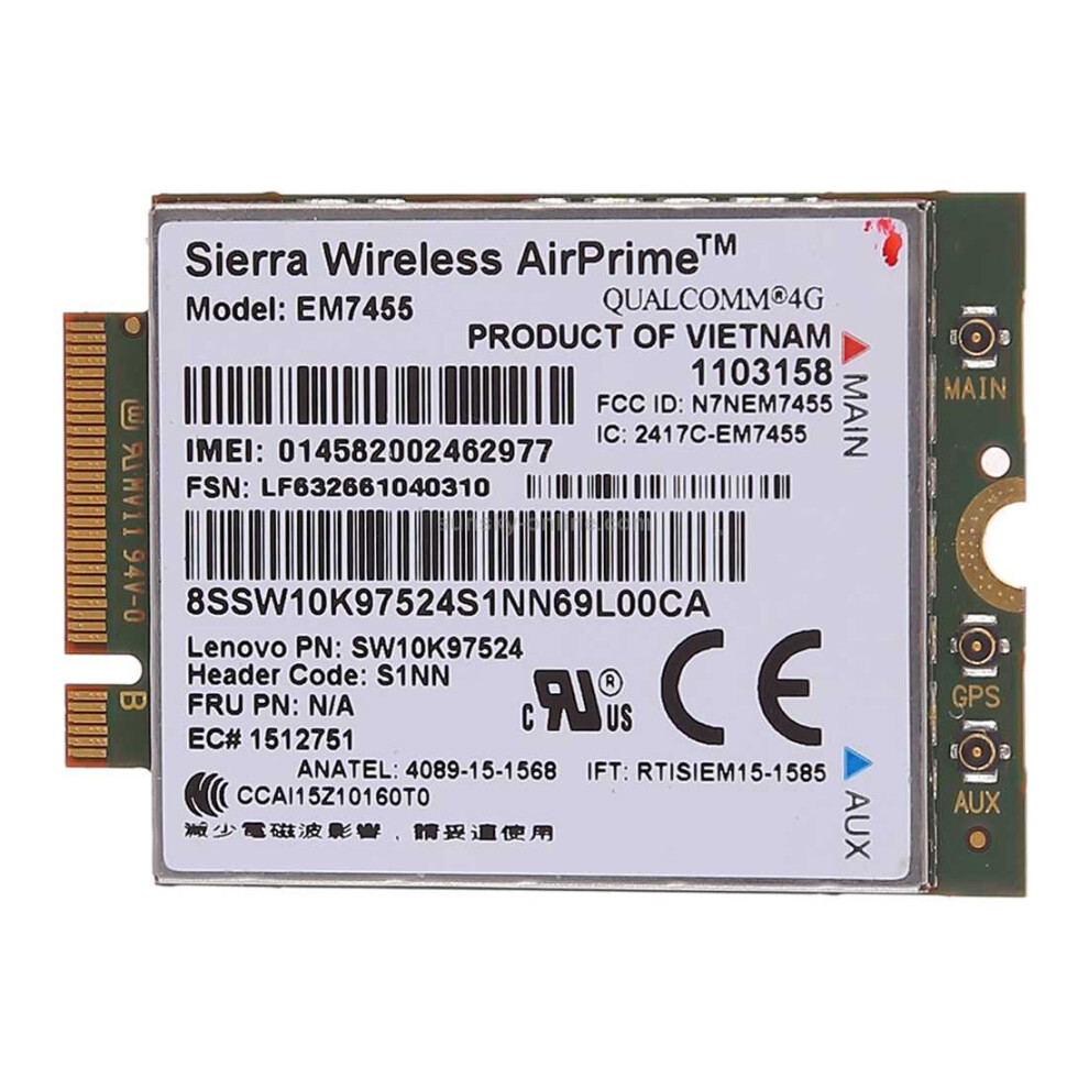 Em7455 Sierra Wireless Fdd/Tdd Lte Cat6 4G Module 766262130083