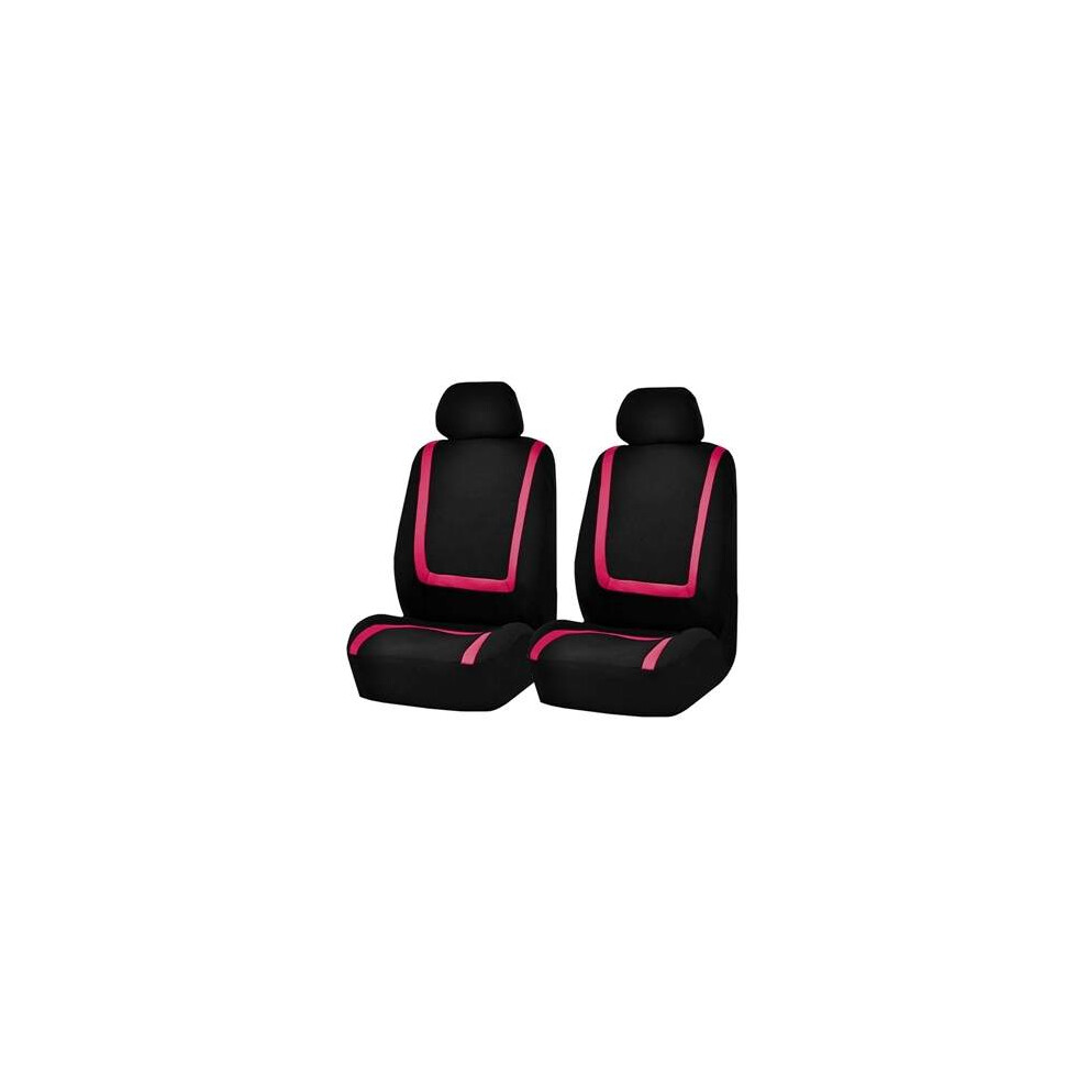 Universal Car Seat Cover Polyester Fabric Automobile Seat Covers Car Seat Cover Vehicle Seat Protector Interior Accessories 4Pcs Set Pink 766262129254