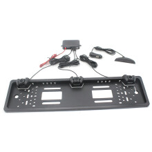 PZ300L-W Wireless Europe Car License Plate Frame Parking Sensors Reversing Radar with 3 Radar Detector