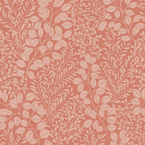 Fine Decor (Coral) Elin Botanical Vinyl Wallpaper Fine Decor