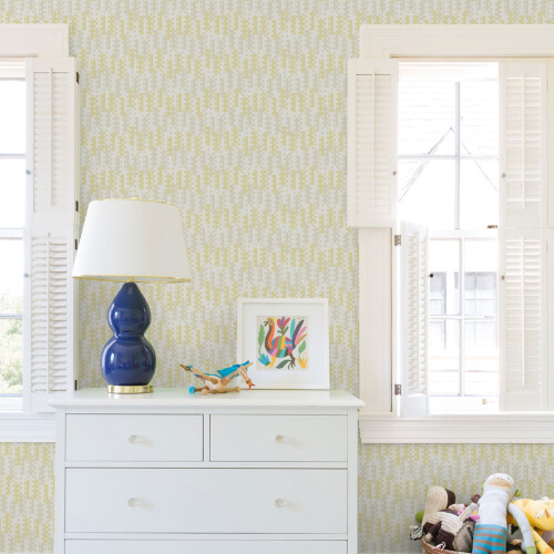 Fine Decor (Yellow) Erik Building Blocks Vinyl Wallpaper Fine Decor 1