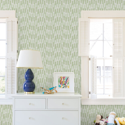 Fine Decor (Green) Erik Building Blocks Vinyl Wallpaper Fine Decor 1
