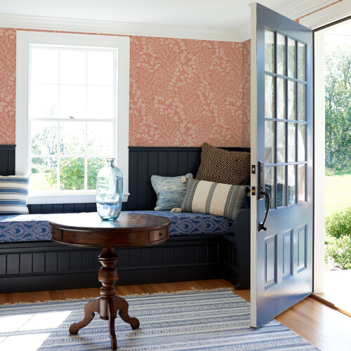 Fine Decor (Coral) Elin Botanical Vinyl Wallpaper Fine Decor 2