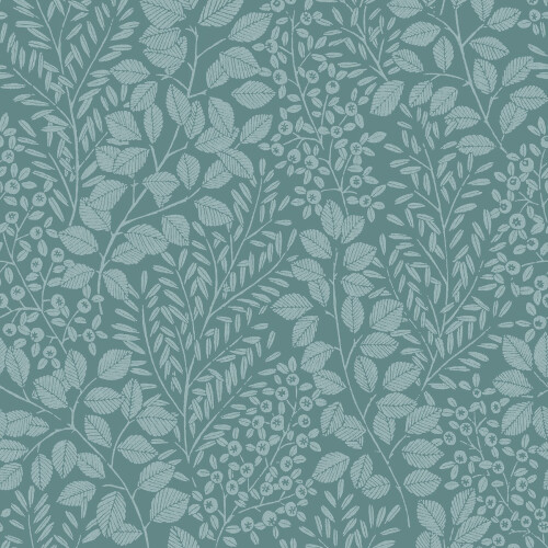 Fine Decor (Sky Blue) Elin Botanical Vinyl Wallpaper Fine Decor