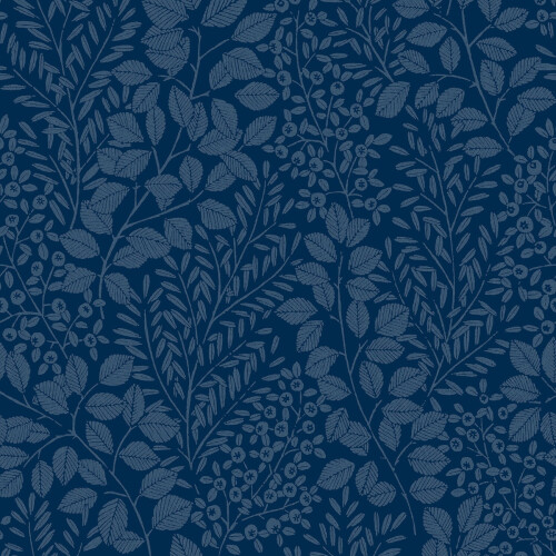 Fine Decor (Blue) Elin Botanical Vinyl Wallpaper Fine Decor