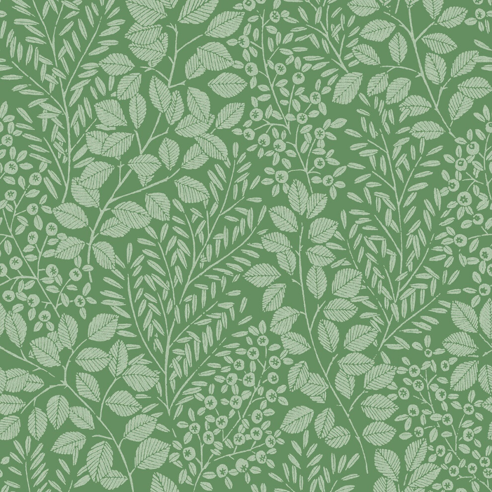 Photos - Wallpaper Fine Decor  Elin Botanical Vinyl  (Green)