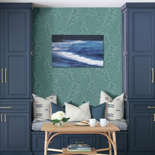 Fine Decor (Sky Blue) Elin Botanical Vinyl Wallpaper Fine Decor 1