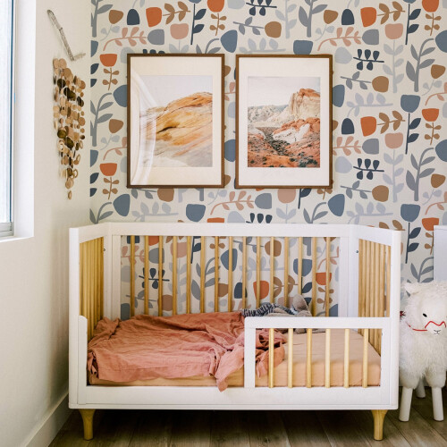 Fine Decor (Blue/Red) Juni Tulip Wallpaper Fine Decor 2