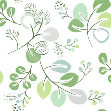 (Green) Jonah Leaf Trail Wallpaper Fine Decor