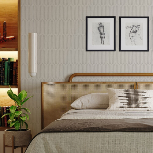 Fine Decor (Grey) Lars Retro Wave Vinyl Wallpaper Fine Decor 1