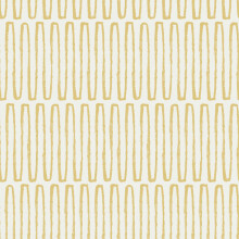(Ochre) Lars Retro Wave Vinyl Wallpaper Fine Decor