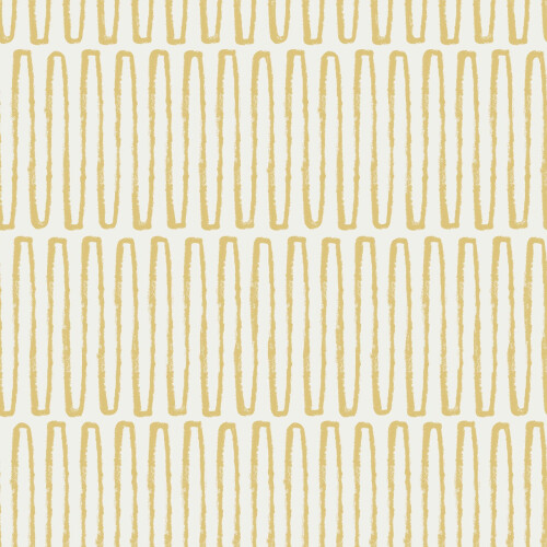 Fine Decor (Ochre) Lars Retro Wave Vinyl Wallpaper Fine Decor
