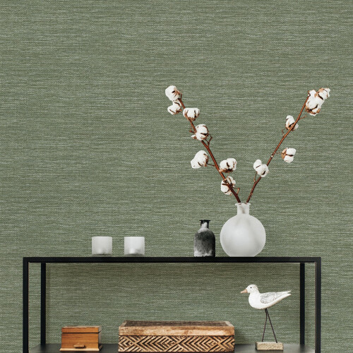 Fine Decor (Hunter Green) Malin Grasscloth Wallpaper Fine Decor 2