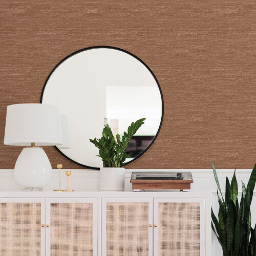 Fine Decor (Rust) Malin Grasscloth Wallpaper Fine Decor 1