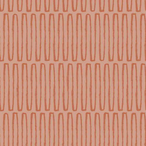 Fine Decor (Coral) Lars Retro Wave Vinyl Wallpaper Fine Decor