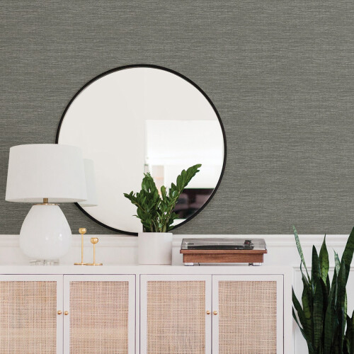 Fine Decor (Grey) Malin Grasscloth Wallpaper Fine Decor 1