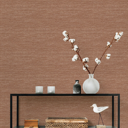 Fine Decor (Rust) Malin Grasscloth Wallpaper Fine Decor 2