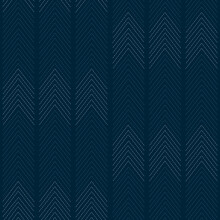 (Blue) Nyle Chevron Stripe Vinyl Wallpaper Fine Decor