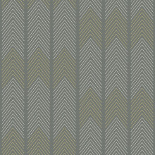 (Charcoal) Nyle Chevron Stripe Vinyl Wallpaper Fine Decor