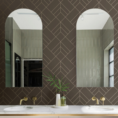 Fine Decor (Brown/Gold) Sander Geometric Wallpaper Fine Decor 2