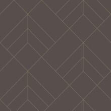 (Brown/Gold) Sander Geometric Wallpaper Fine Decor