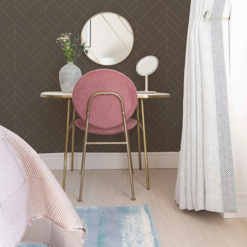 Fine Decor (Brown/Gold) Sander Geometric Wallpaper Fine Decor 1