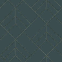 (Slate/Gold) Sander Geometric Wallpaper Fine Decor