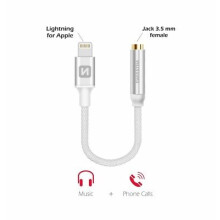 Swissten MFI Certified Lightning to 3.5mm Headphone Jack Adapter iPhone 14/13/12